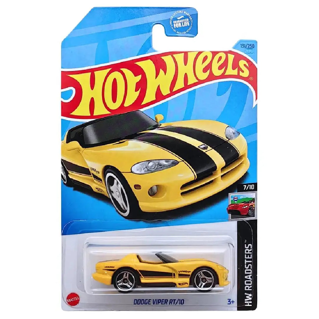 Hot Wheels Dodge Viper RT/10 Yellow HW Roadsters 131/250 1:64