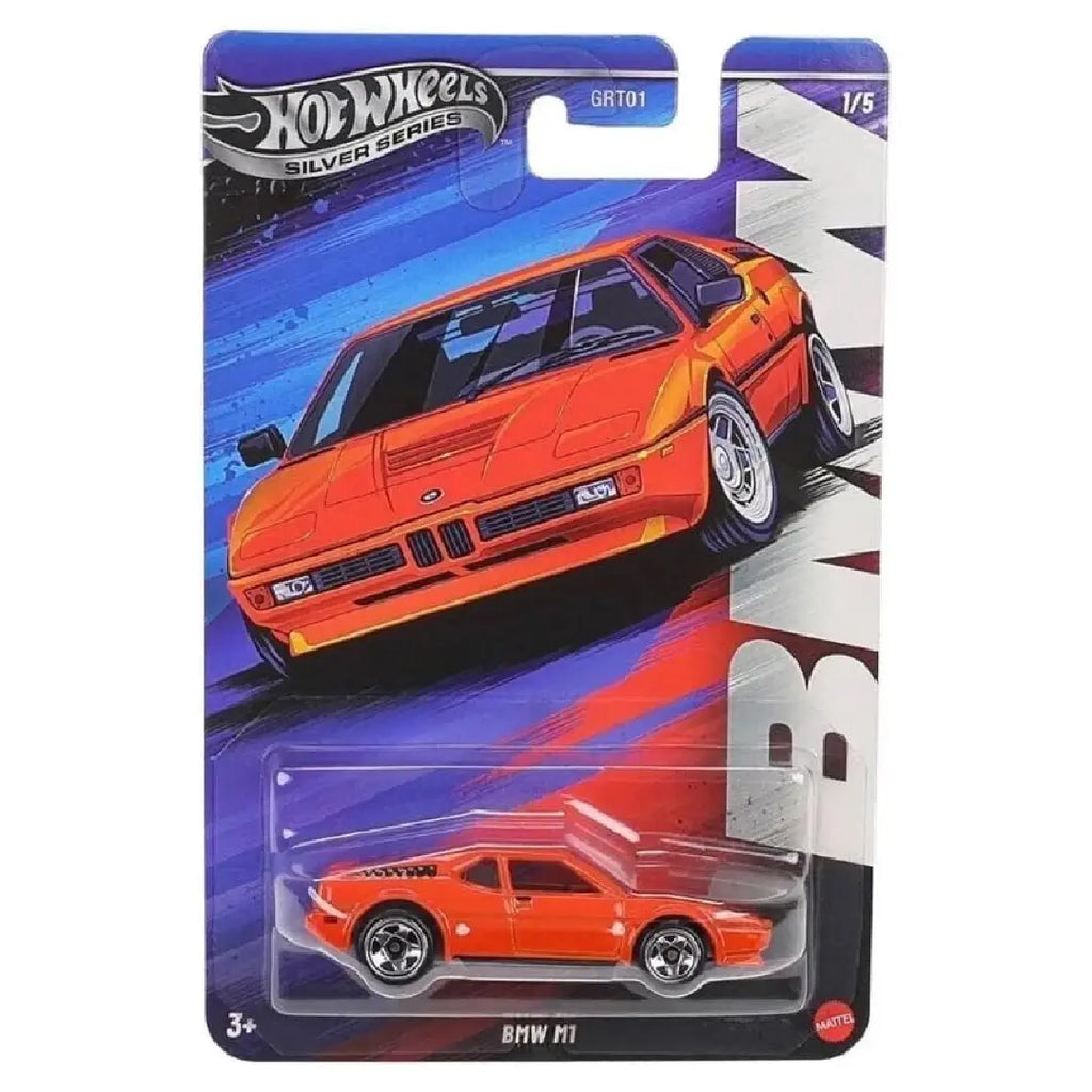 Hot Wheels Silver Series BMW M1 Orange 1/5 GRT01 1:64