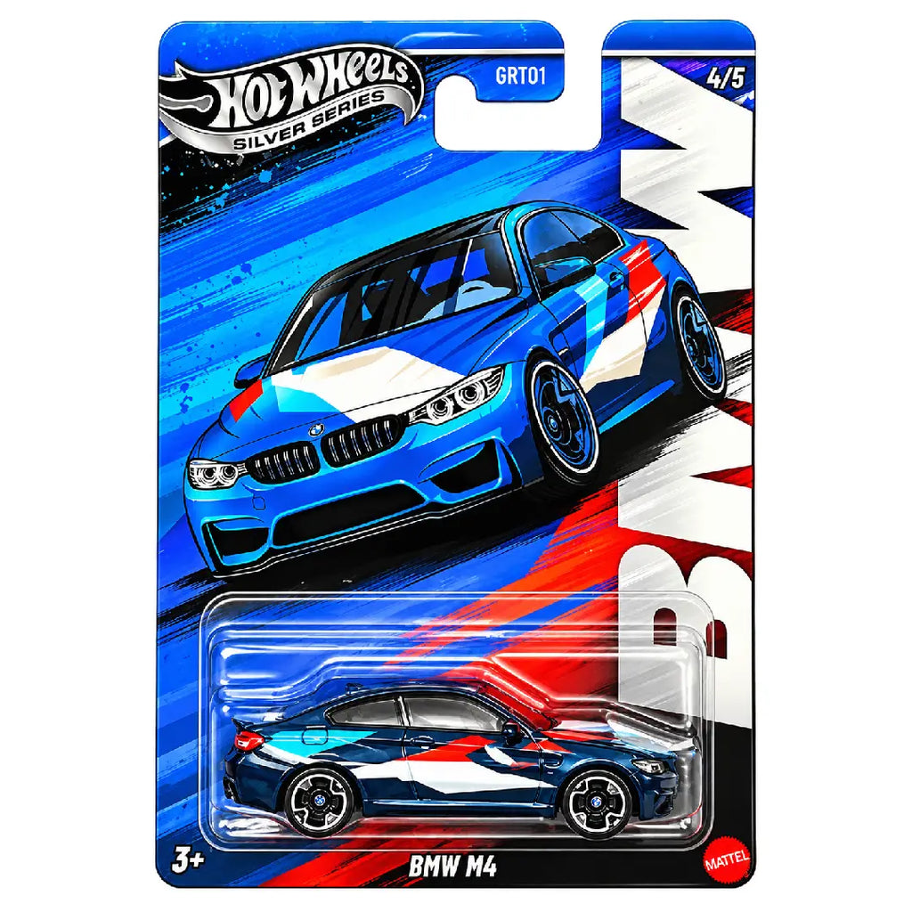 Hot Wheels Silver Series BMW M4 Dark Blue 4/5 1:64 Diecast