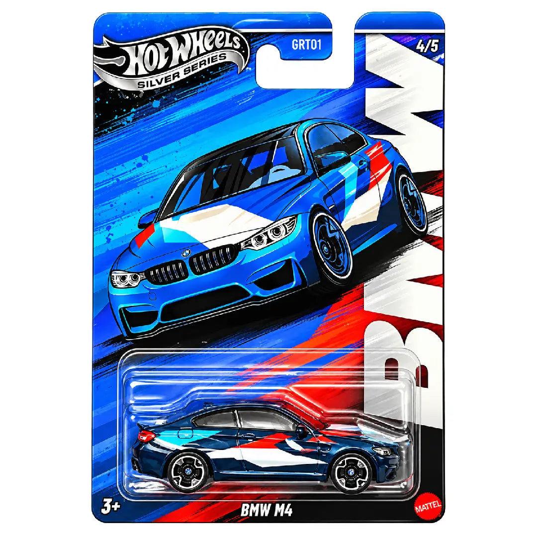 Hot Wheels Silver Series BMW M4 Dark Blue 4/5 1:64 Diecast