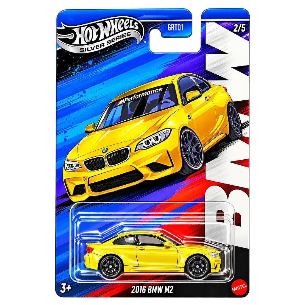Hot Wheels Silver Series 2016 BMW M2 Yellow 2/5 1:64 Diecast