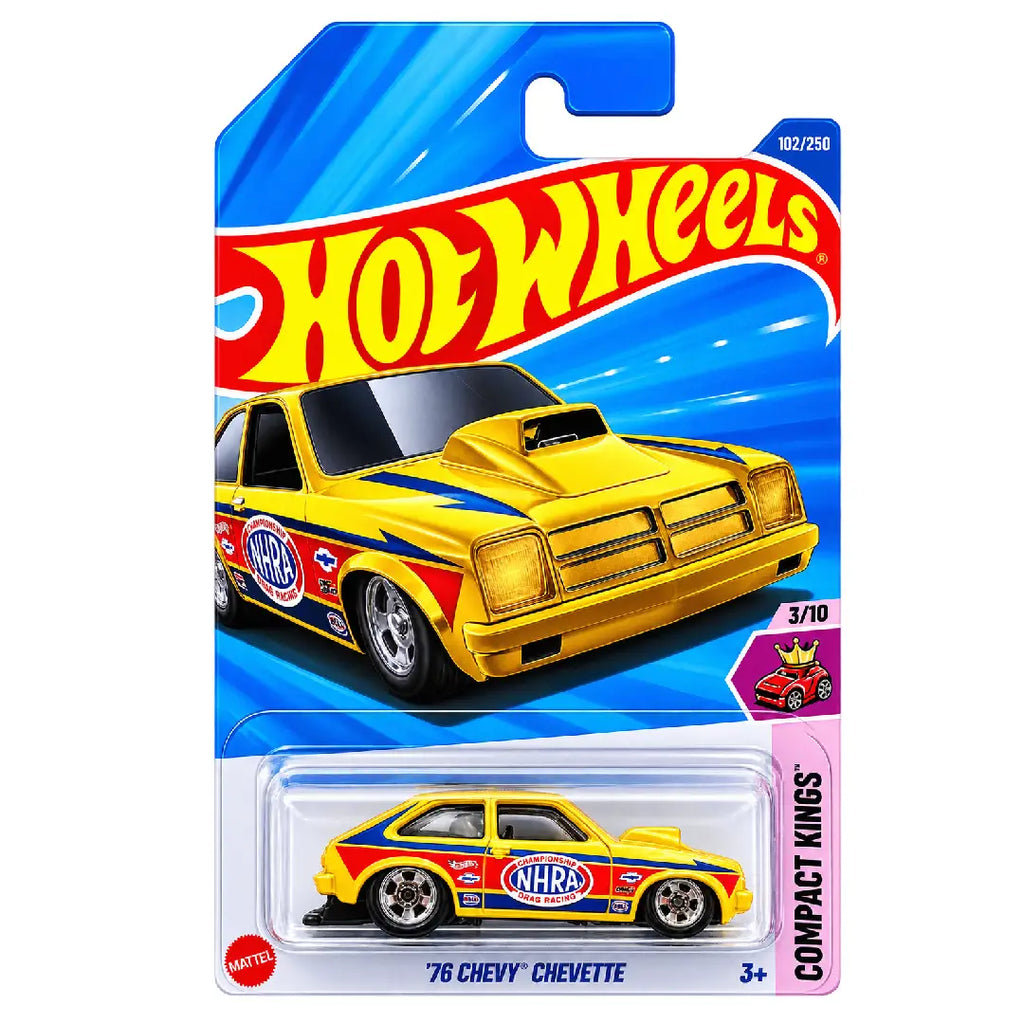 Hot Wheels '76 Chevy Chevette Yellow Compact Kings 102/250 1:64 Diecast