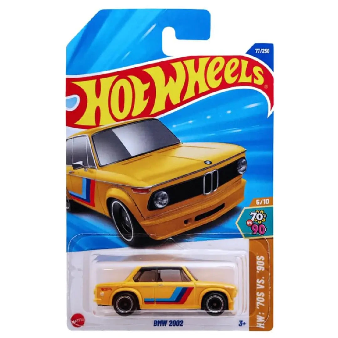 Hot Wheels BMW 2002 Yellow HW 70s vs 90s 77/250 1:64 Diecast