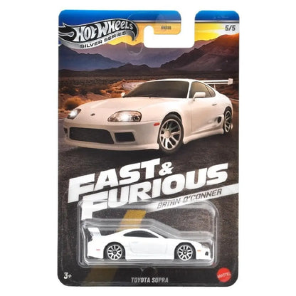 Hot Wheels Fast & Furious Toyota Supra White Brian O'Conner Silver Series 5/5 1:64