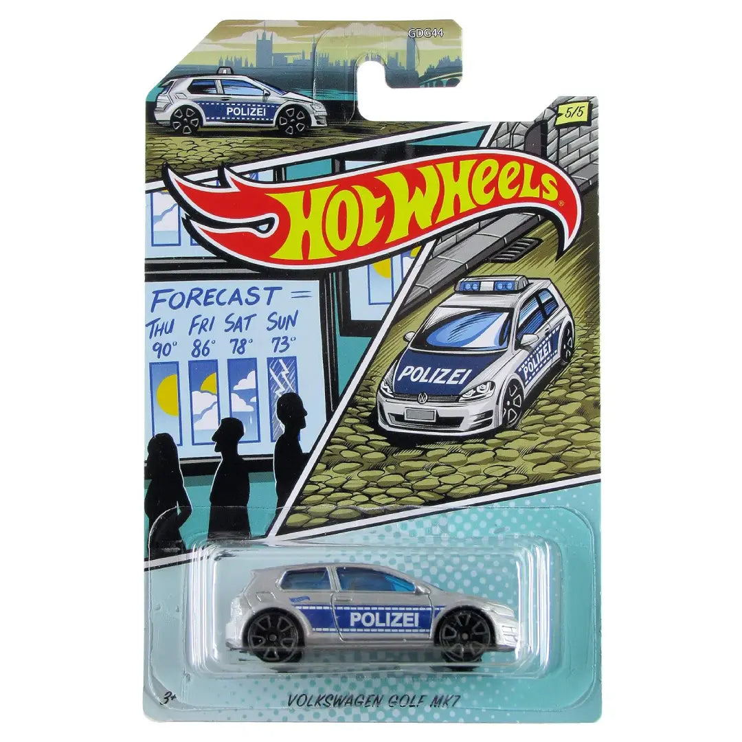 Hot Wheels Volkswagen Golf MK7 Grey 1:64 Diecast Car