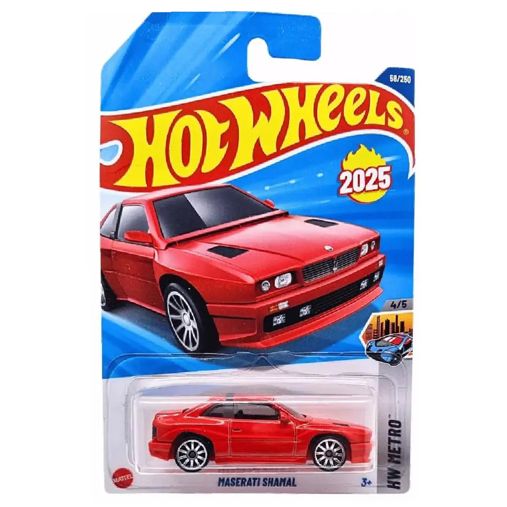 Hot Wheels Maserati Shamal Red HW Metro 58/250 1:64 Diecast