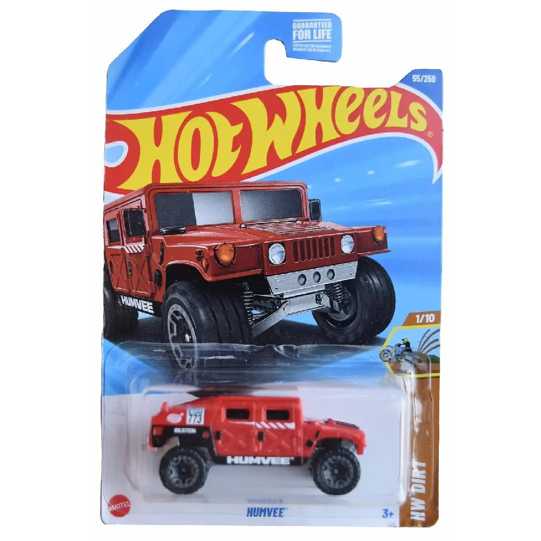 Hot Wheels Humvee Red HW Dirt 1/10 55/250 1:64 Diecast