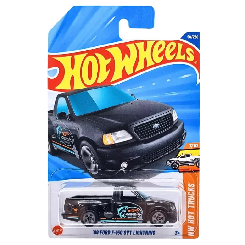 Hot Wheels '99 Ford F-150 SVT Lightning Black HW Hot Trucks 94/250 1:64 Diecast