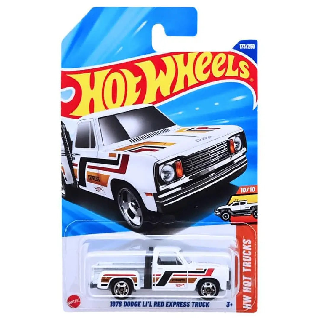 Hot Wheels 1978 Dodge Li'l Red Express Truck White HW Hot Trucks 173/250 1:64 Diecast
