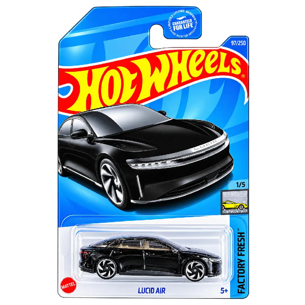 Hot Wheels Lucid Air Black Factory Fresh 1/5 97/250 1:64 Diecast
