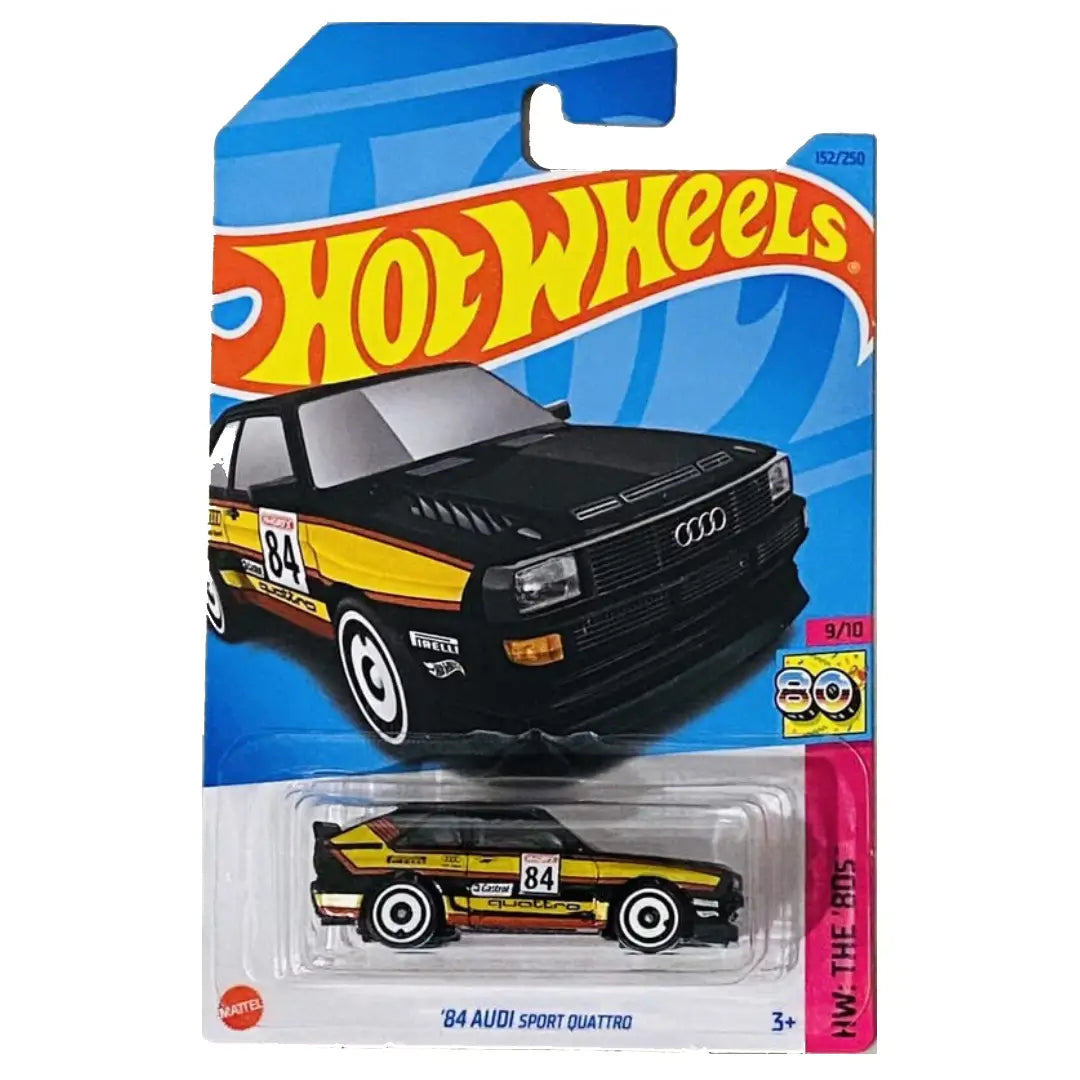 Hot Wheels '84 Audi Sport Quattro Black HW The '80s 1:64 Diecast