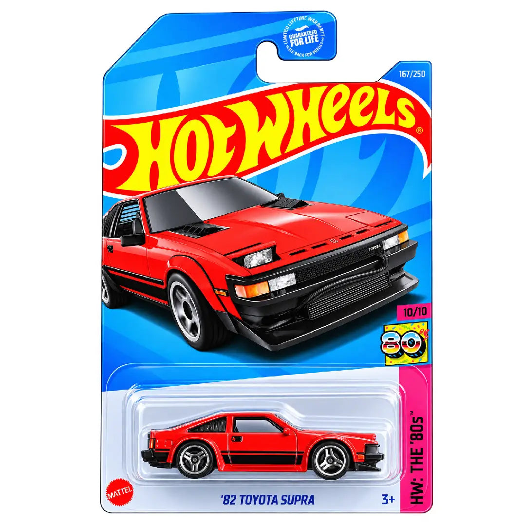 Hot Wheels '82 Toyota Supra Red HW The '80s 10/10 167/250 1:64 Diecast