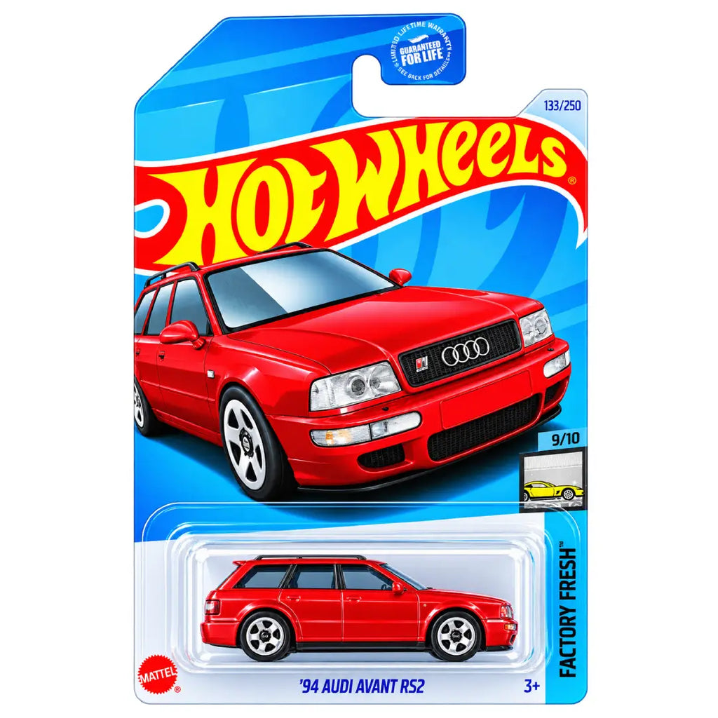 Hot Wheels '94 Audi Avant RS2 Red Factory Fresh 9/10 133/250 1:64 Diecast