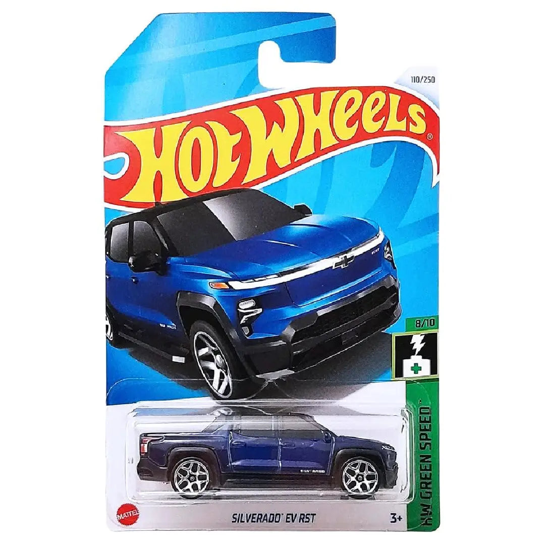 Hot Wheels Silverado EV RST Blue 110/250 | PokeTCG – PokéTCG