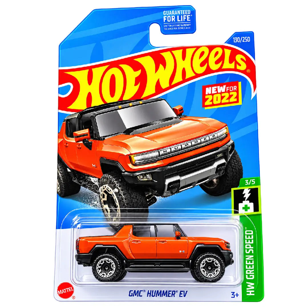 Hot Wheels GMC Hummer EV Orange HW Green Speed 1:64 Diecast