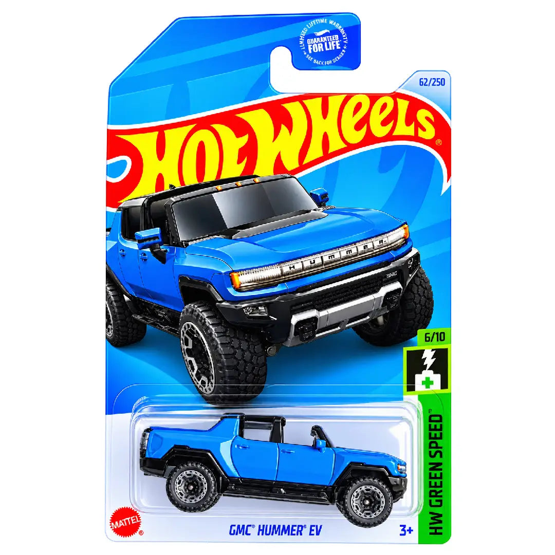 Hot Wheels GMC Hummer EV Blue HW Green Speed 6/10 1:64 Diecast