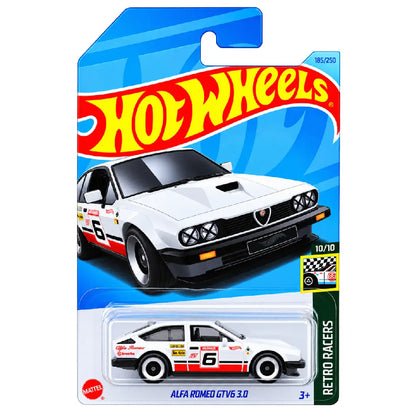 Hot Wheels Alfa Romeo GTV6 3.0 White Retro Racers 10/10 185/250 1:64 Diecast
