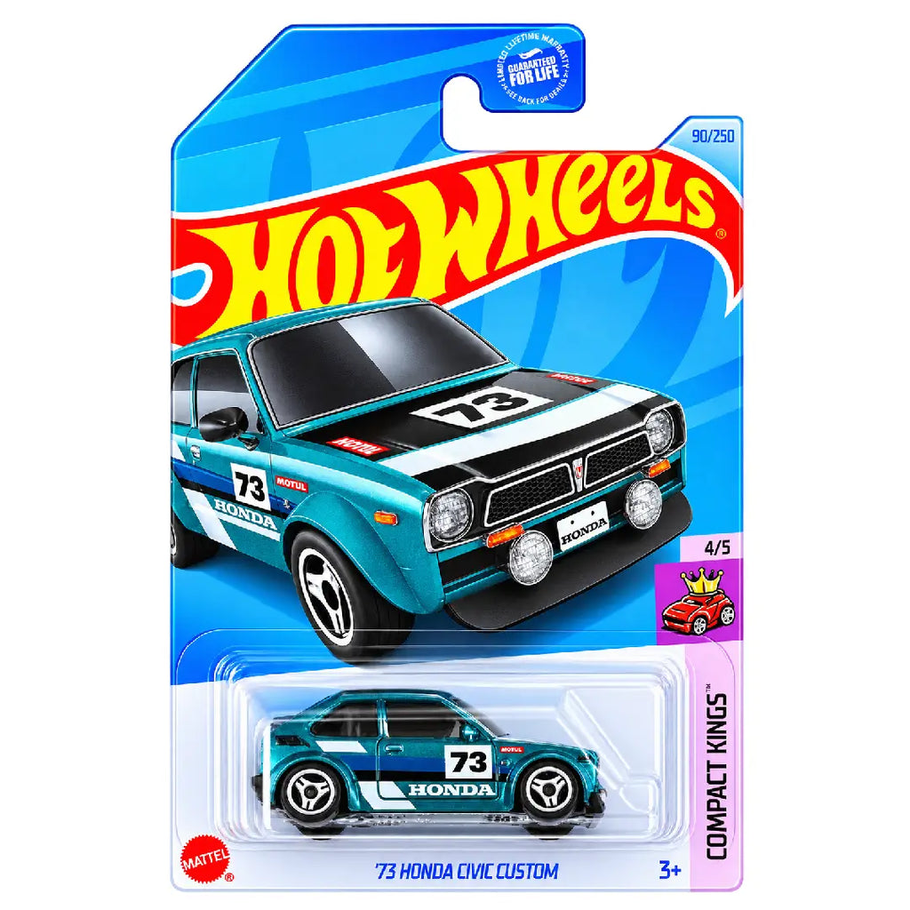 Hot Wheels '73 Honda Civic Custom Teal HW Compact Kings 4/5 90/250 1:64 Diecast
