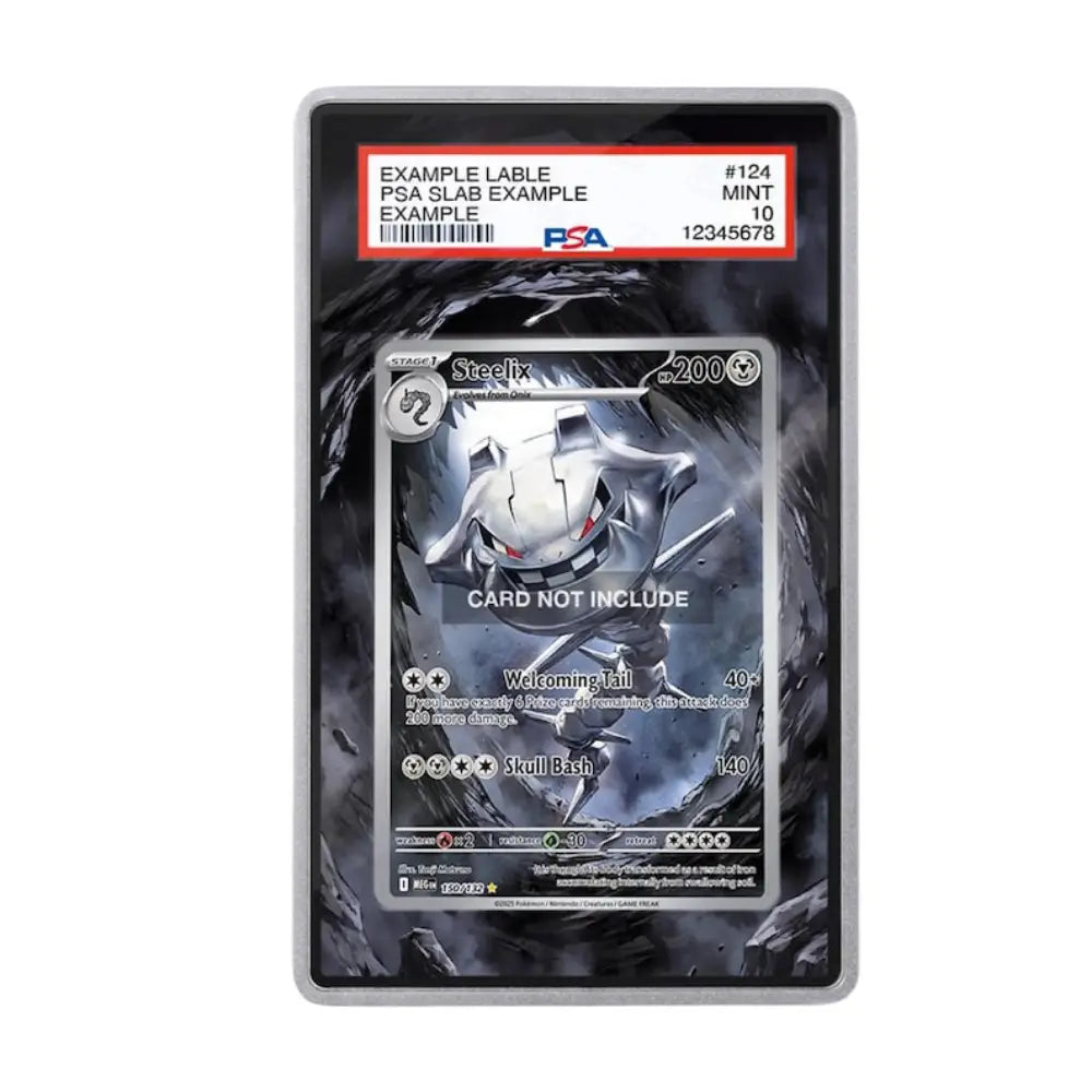 Steelix 150/132 Pokémon Extended Art Graded Display Case