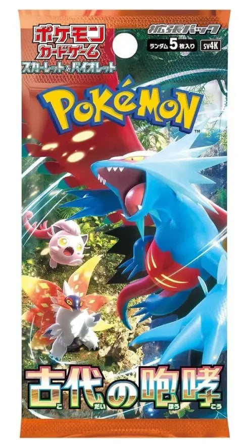 Pokemon SV4K Ancient Roar Booster Pack Japanese 5 Cards - PokeTCG