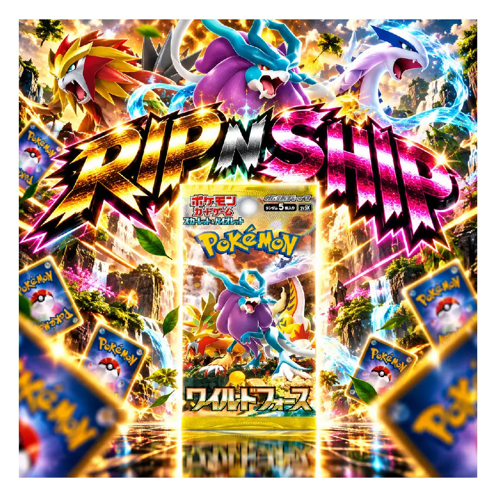 Pokémon TCG Wild Force SV5K Japanese Booster Pack | Rip N Ship