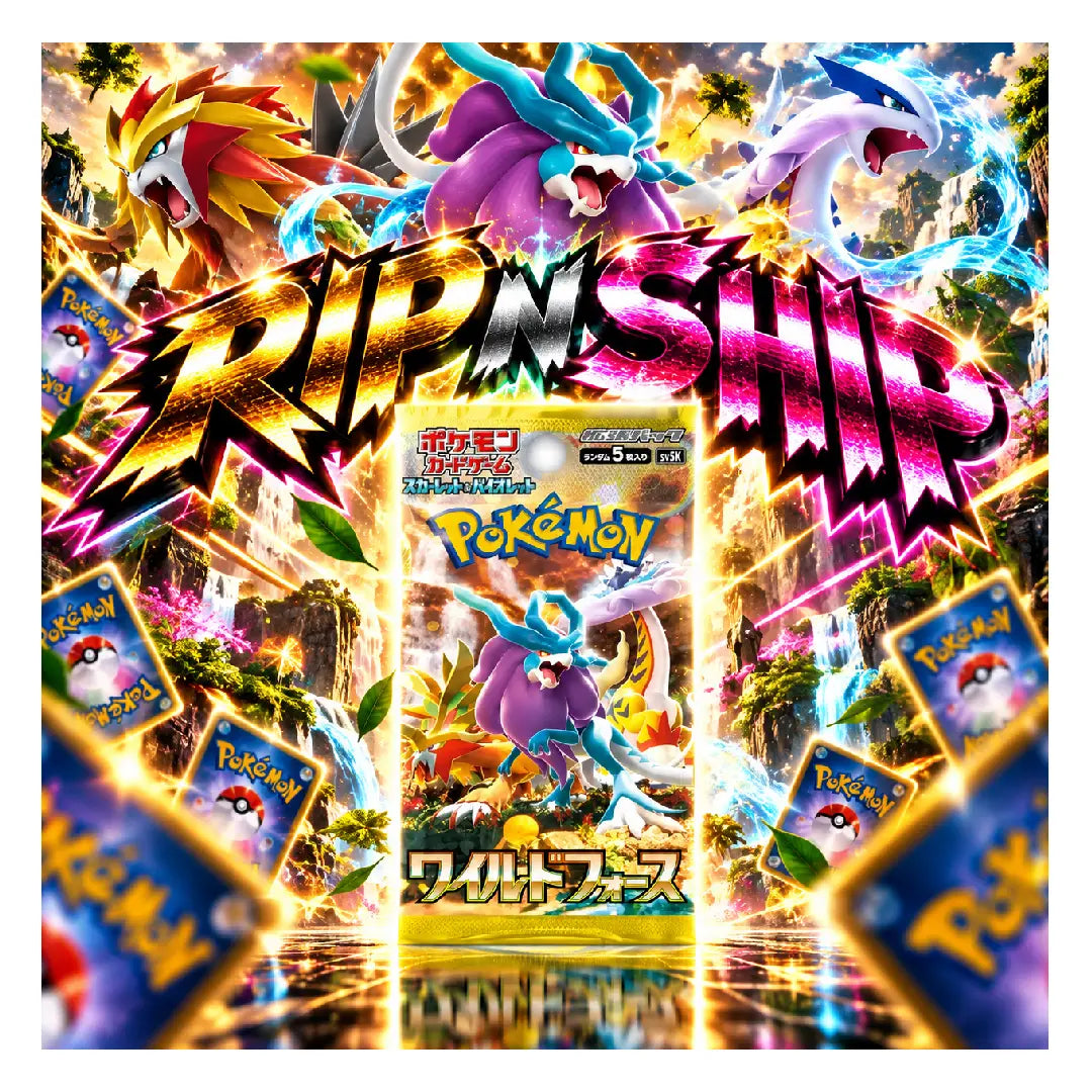 Pokémon TCG Wild Force SV5K Japanese Booster Pack | Rip N Ship