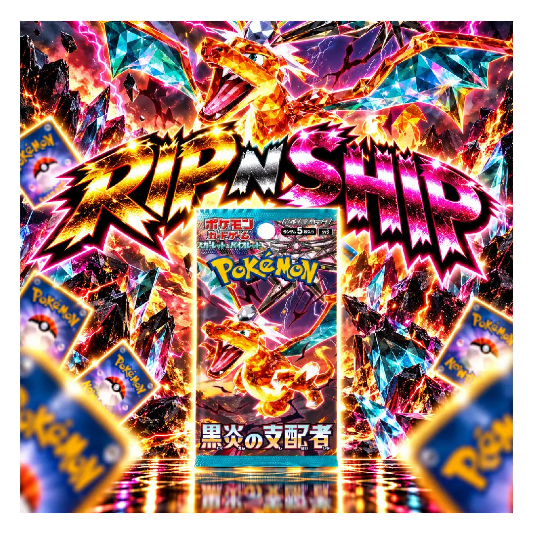 Pokémon TCG Ruler of the Black Flame SV3 Japanese Booster Pack | Rip N Ship