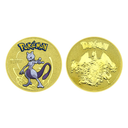 Pokémon Gold Collectible Metal Coins – Charizard, Pikachu, Mewtwo & More