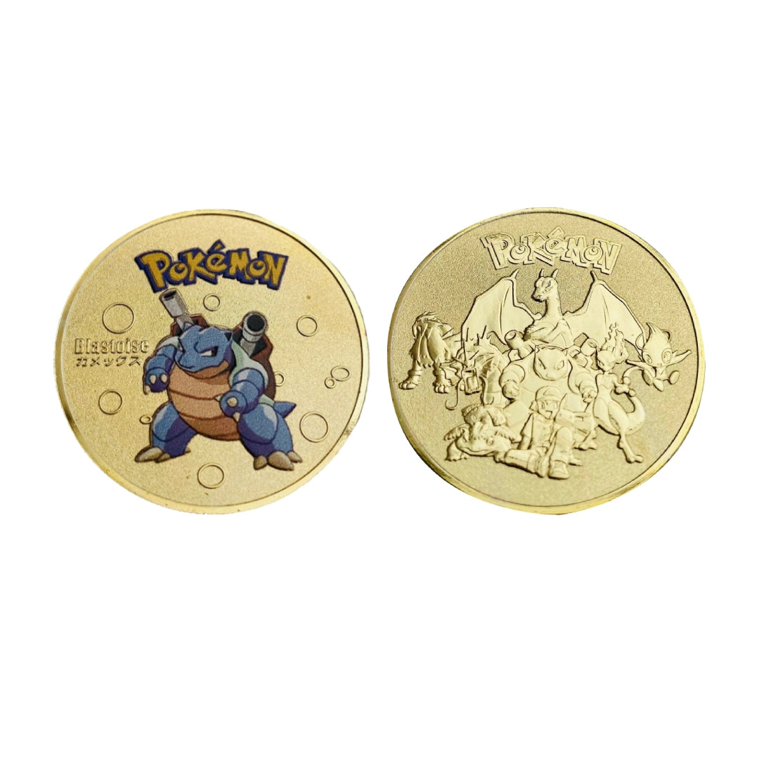 Pokémon Gold Collectible Metal Coins – Charizard, Pikachu, Mewtwo & More