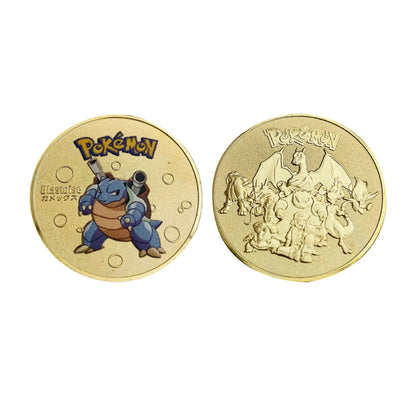 Pokémon Gold Collectible Metal Coins – Charizard, Pikachu, Mewtwo & More