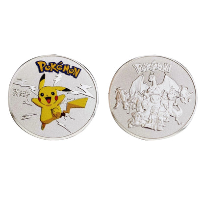 Pokémon Silver Collectible Metal Coin Set – Charizard, Pikachu, Mewtwo & More