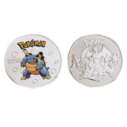 Pokémon Silver Collectible Metal Coin Set – Charizard, Pikachu, Mewtwo & More