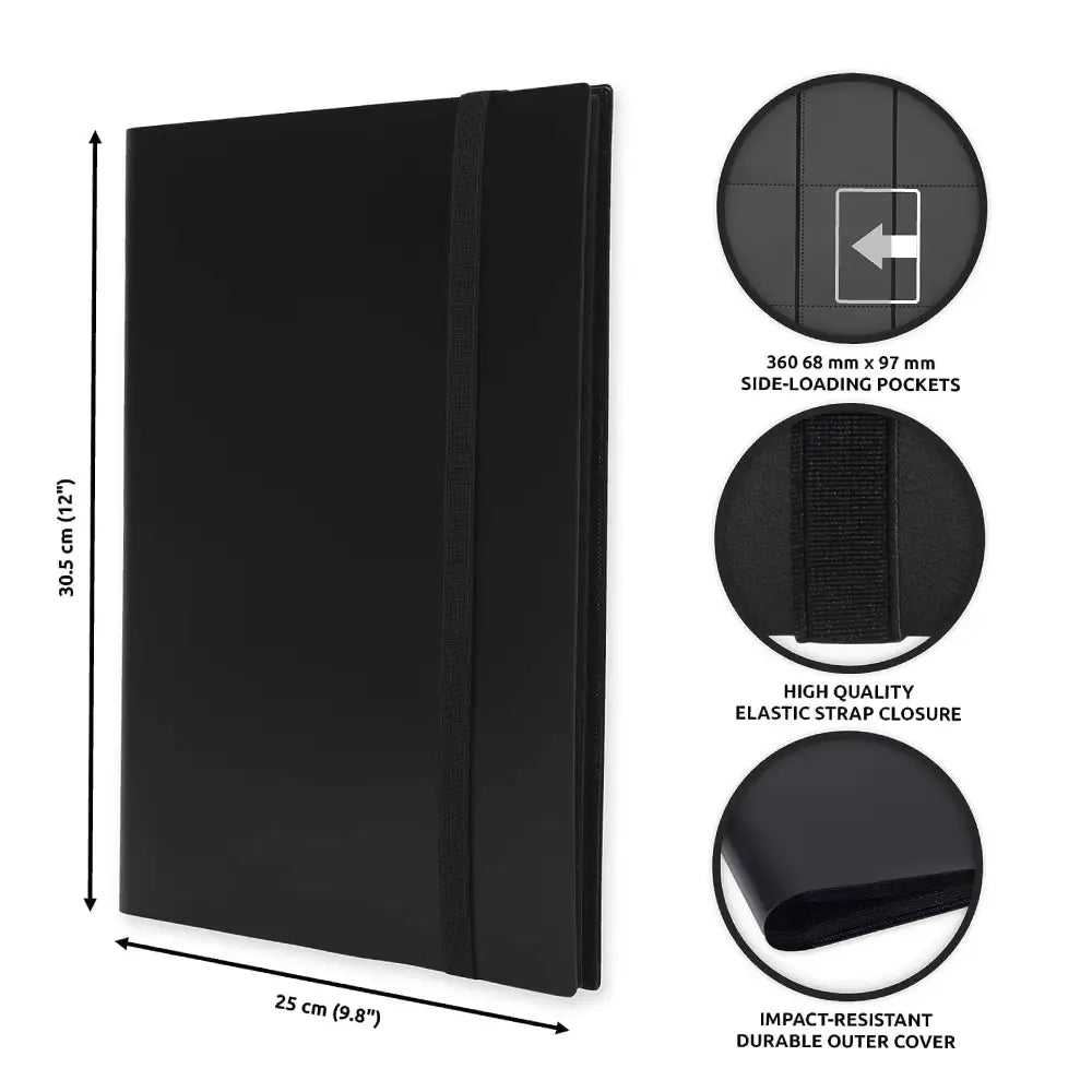 9 Pocket Trading Card Binder – Multi-Color Album with Strap