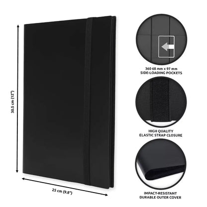 9 Pocket Trading Card Binder – Multi-Color Album with Strap