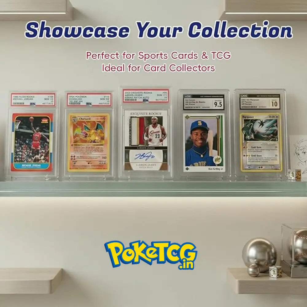 Premium PSA & CGC Magnetic Acrylic Slab Display Case – Crystal Clear Card Protector