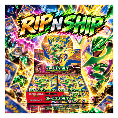 Pokémon TCG MEGA Expansion Pack Storm Emerald Box Japanese Rip N Ship