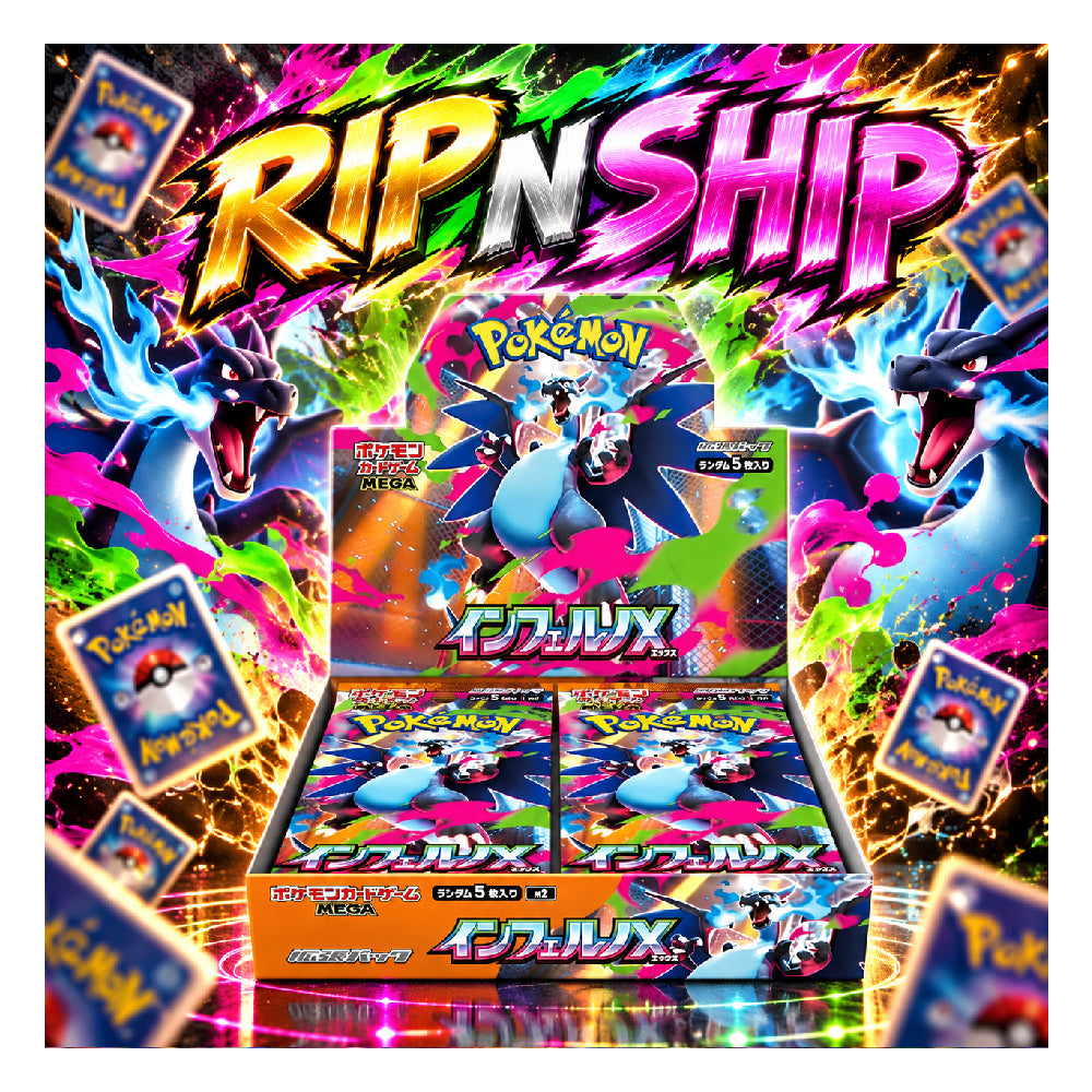 Pokémon Card Game MEGA Expansion Pack Inferno X Box Japanese Rip N Ship