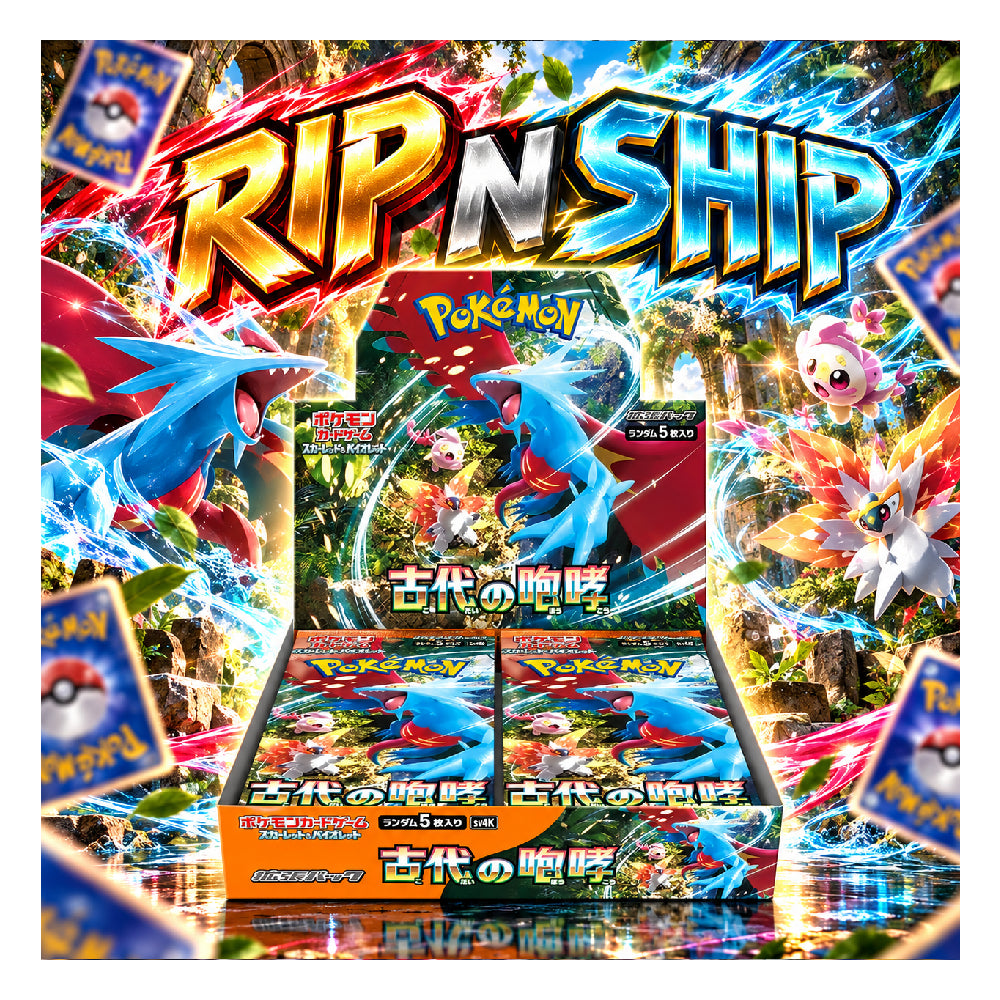 Pokémon TCG Scarlet & Violet Expansion Pack Ancient Roar Booster Box Japanese – 30 Packs Rip N Ship