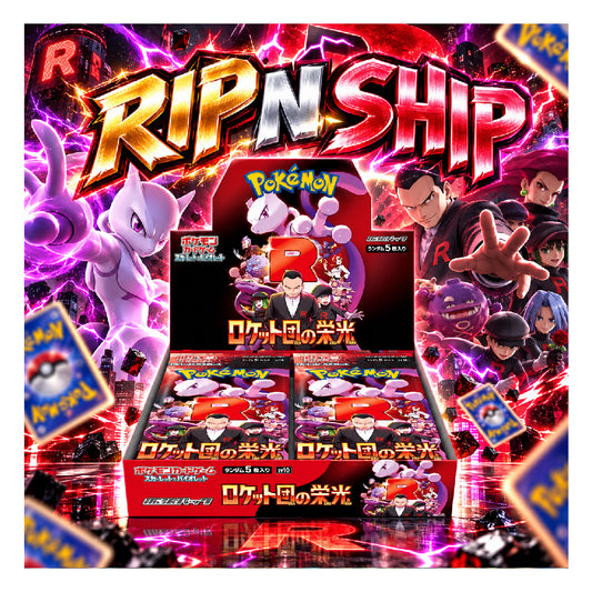 Pokémon TCG Glory of Team Rocket Booster Box Japanese – 30 Packs Rip N Ship