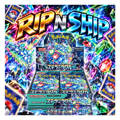 Pokémon TCG Scarlet & Violet Expansion Pack Stellar Miracle Booster Box Japanese Rip N Ship