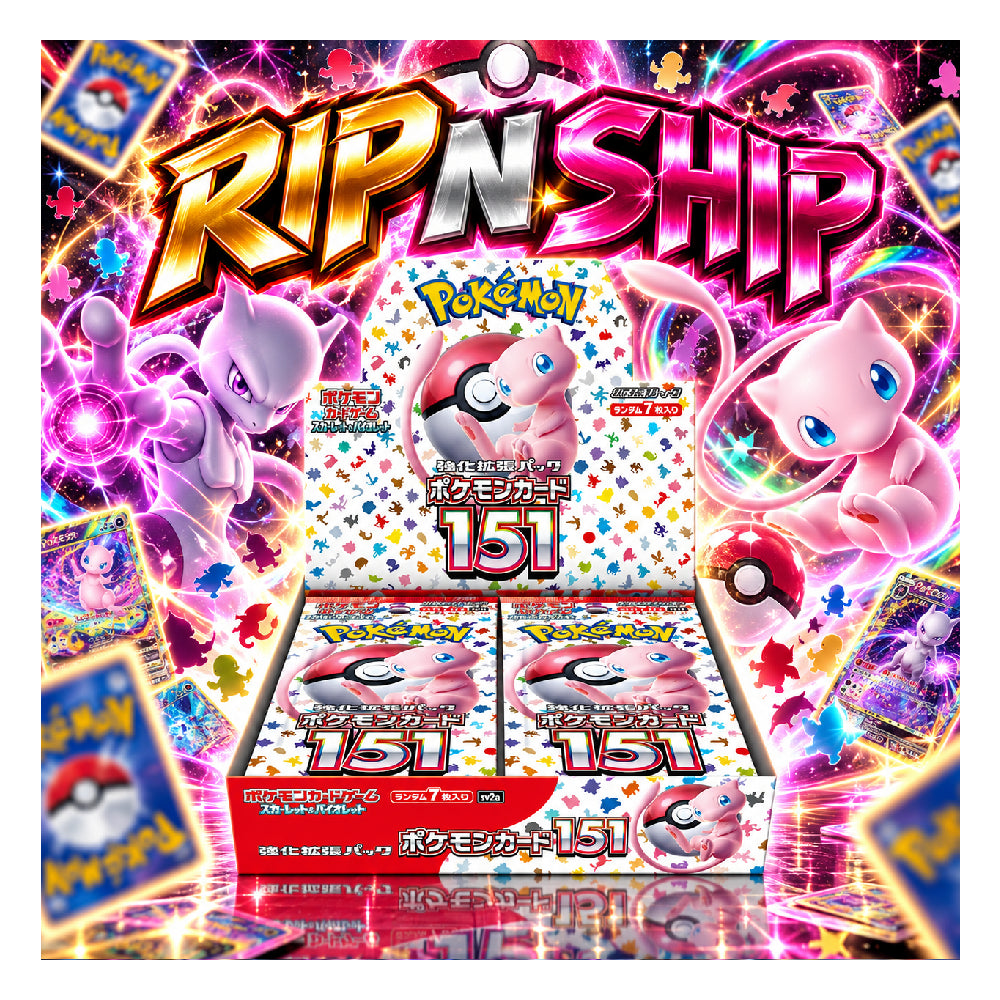 Pokémon Card Game Scarlet & Violet Enhanced Expansion Pack Pokémon Card 151 Booster Box – 20 Packs Japanese Rip N Ship