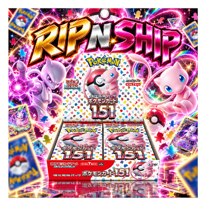 Pokémon Card Game Scarlet & Violet Enhanced Expansion Pack Pokémon Card 151 Booster Box – 20 Packs Japanese Rip N Ship