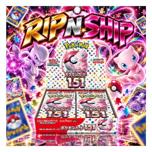 Pokémon Card Game Scarlet & Violet Enhanced Expansion Pack Pokémon Card 151 Booster Box – 20 Packs Japanese Rip N Ship