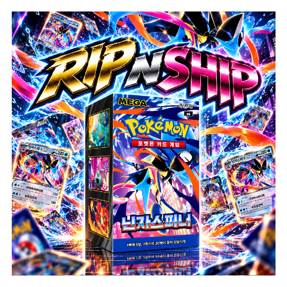 Pokémon TCG Ninja Spinner Korean Booster Box - Korean Pokémon Cards - Rip N Ship