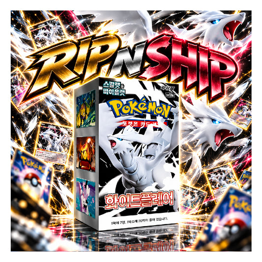Pokémon TCG White Flare Korean Booster Box - Scarlet & Violet Expansion - Rip N Ship