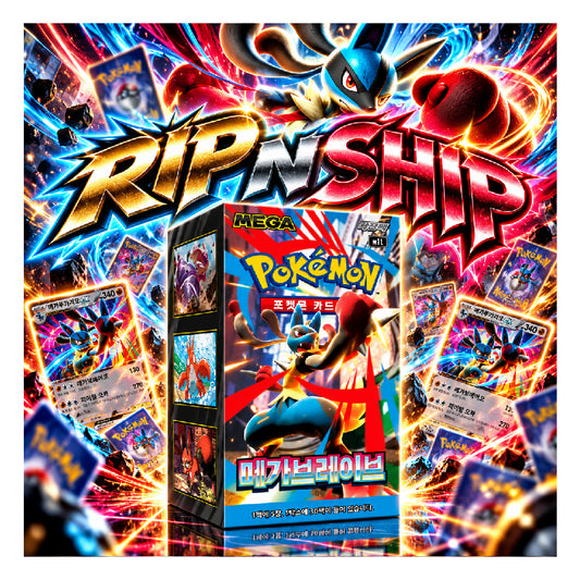 Pokémon TCG Mega Brave Korean Booster Box - Mega Evolution Expansion - Rip N Ship