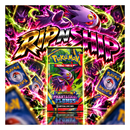 Pokémon TCG: Mega Evolution - Phantasmal Flames Booster Pack | Rip N Ship