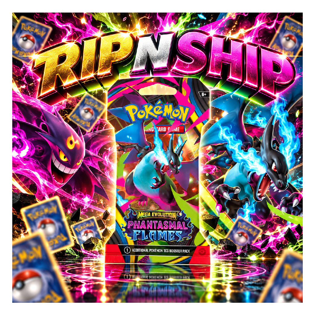 Pokémon TCG: Mega Evolution - Phantasmal Flames Sleeved Booster Pack | Rip N Ship