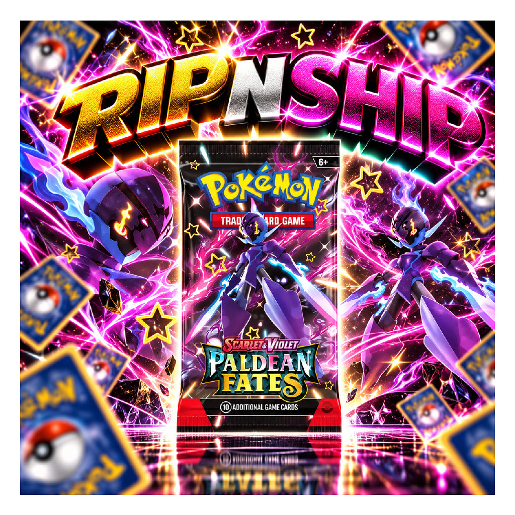 Pokémon TCG: Paldean Fates Booster Pack Scarlet & Violet Shiny Collection Rip N Ship
