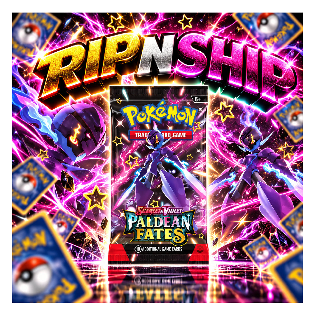 Pokémon TCG: Paldean Fates Booster Pack Scarlet & Violet Shiny Collection Rip N Ship